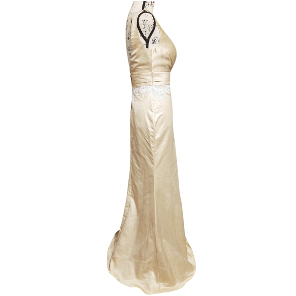 Alexia Designs Sleeveless Champagne Gown - Picture 4 of 11
